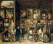 La Vista del Archidque Leopoldo Guillermo a su gabinete de pinturas.-u